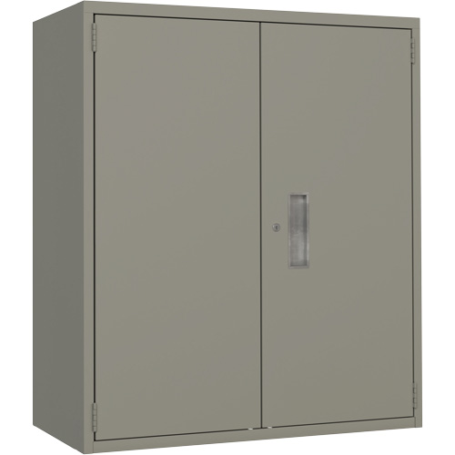 Lo-Boy Storage Cabinet, Steel, 2 Shelves, 40" H x 36" W x 18" D, Grey Pronet Distribution