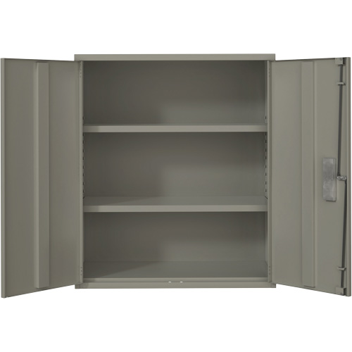 Lo-Boy Storage Cabinet, Steel, 2 Shelves, 40" H x 36" W x 18" D, Grey Pronet Distribution