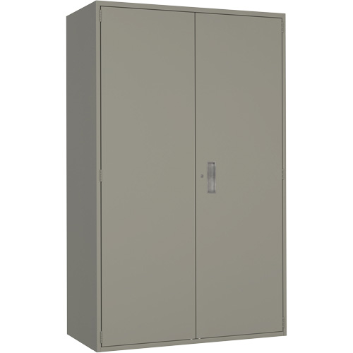 Extra Wide Hi-Boy Storage Cabinet, Steel, 4 Shelves, 72" H x 48" W x 24" D, Grey Pronet Distribution