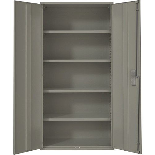 Hi-Boy Storage Cabinet, Steel, 4 Shelves, 72" H x 36" W x 18" D, Grey Pronet Distribution