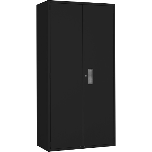 Hi-Boy Storage Cabinet, Steel, 4 Shelves, 72" H x 36" W x 18" D, Black Pronet Distribution