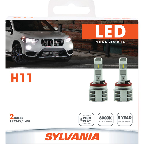 Ampoule pour feu avant H11, DEL, 13,2 W/17 W, Blanc Pronet Distribution