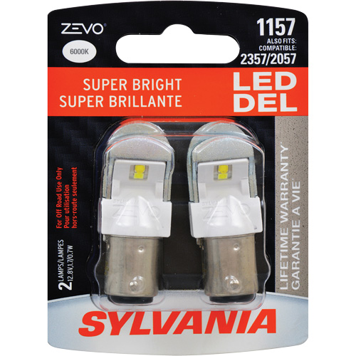 1157 Mini-ampoule automobile Zevo, DEL, 1,7 W, Blanc Pronet Distribution