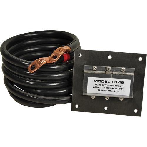Panneau de douille polaris&eacute;e robuste en acier inoxydable &agrave; brancher, 1 AWG, C&acirc;ble 5' Pronet Distribution