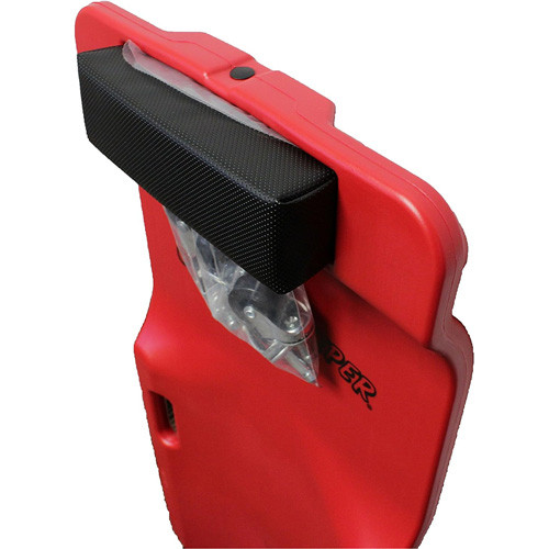 Sommier rouge &agrave; profil bas, en plastique robuste Pronet Distribution