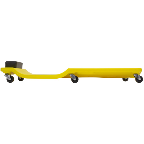 Sommier jaune &agrave; profil bas, en plastique robuste Pronet Distribution