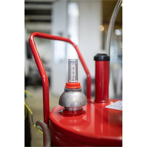 Chariot &agrave; carburant en acier de 25 gallons avec pompe rotative bidirectionnelle Pronet Distribution