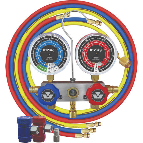 R1234Yf 2-Way Piston Valve Manifold Gauge Set Pronet Distribution