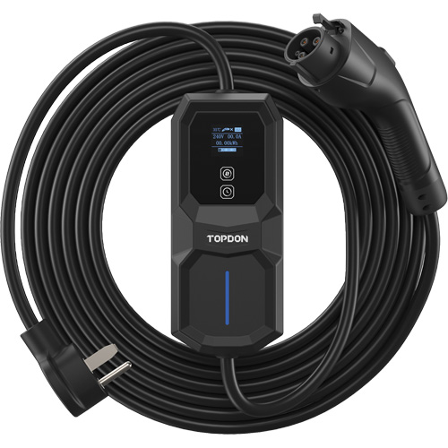 Fiche NEMA 6-50 portable PulseQ AC, 32 A, Niveau 2 CA, Connecteur Type 1 (SAE J1772) Pronet Distribution
