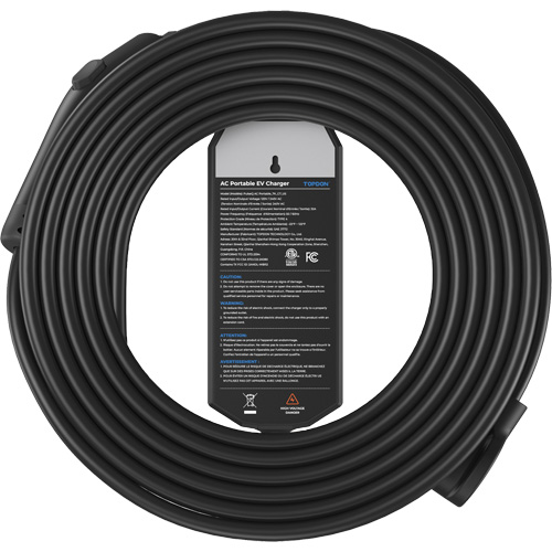 Fiche NEMA 6-50 portable PulseQ AC, 32 A, Niveau 2 CA, Connecteur Type 1 (SAE J1772) Pronet Distribution