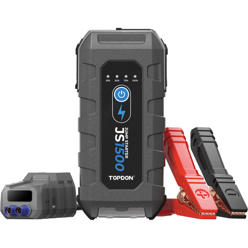 D&eacute;marreur d'appoint, survolteur, banque d'alimentation et lampe de poche JumpSurge1500 Pronet Distribution