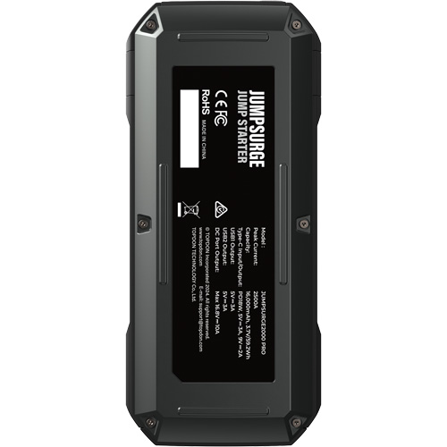 D&eacute;marreur de secours, banque d'alimentation et lampe de poche JumpSurge2000Pro &agrave; 2500 A de pointe Pronet Distribution