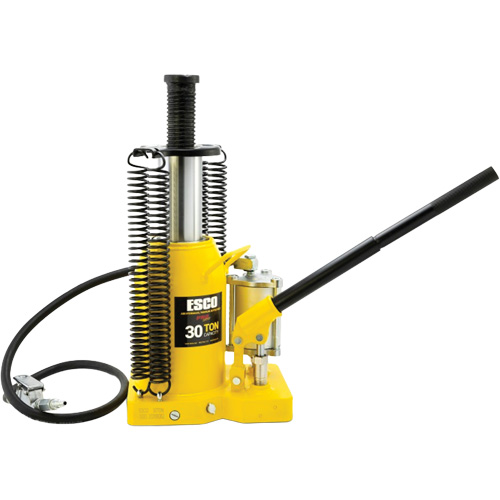 Cric-bouteille de s&eacute;rie Pro, 30 tonnes, Air comprim&eacute;/hydraulique, 20" Hauteur &eacute;lev&eacute;e Pronet Distribution