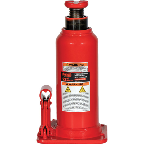 Cric &agrave; bouteille hydraulique professionnel, 22 tonne(s), 20-49/250" Hauteur &eacute;lev&eacute;e Pronet Distribution