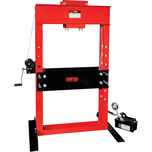 Air/Hydraulic Pump Operated Shop Press, 50 tons Capacity Pronet Distribution