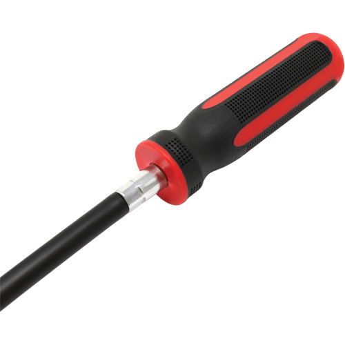 Tournevis flexible extra-long avec adaptateur carr&eacute; 1/4" x hexagonal 1/4" Pronet Distribution