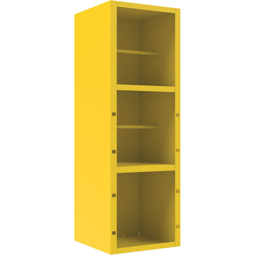 Spill Control Cabinet, 1 Shelves, 72" H x 24" W x 24" D, Steel, Yellow Pronet Distribution