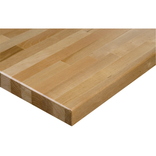 Dessus d'&eacute;tabli en bois dur, 48" la x 24" p, Bordure Carr&eacute;e, &eacute;paisseur 1-1/4" Pronet Distribution