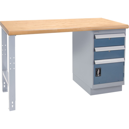 &eacute;tabli industriel, Porte a/combinaison de tiroirs, Cap 1000 lb, 36" la x 60" p, 34" h Pronet Distribution