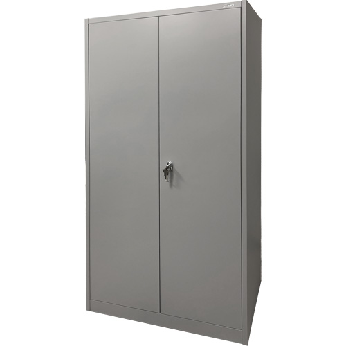Armoire de rangement, Acier, 4 Tablettes, 78" h x 36" la x 24" P, Gris Pronet Distribution