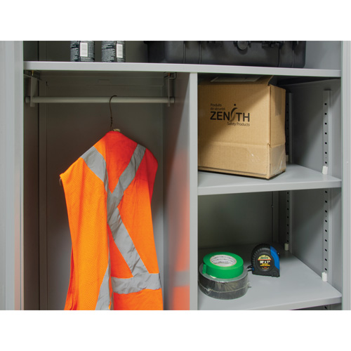 Combination Storage Cabinet, 36" W x 18" D x 72" H, Grey Pronet Distribution