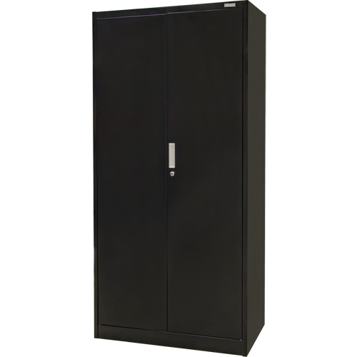 Hi-Boy Storage Cabinet, Steel, 4 Shelves, 72" H x 36" W x 18" D, Black Pronet Distribution