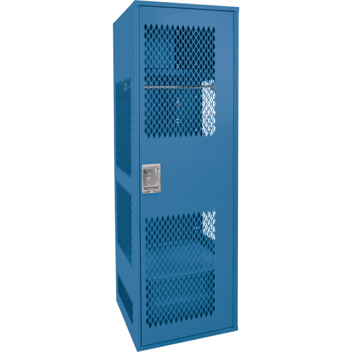 Casier pour &eacute;quipement avec porte, Acier, 24" la x 18" p x 72" h, Bleu fonc&eacute; Pronet Distribution