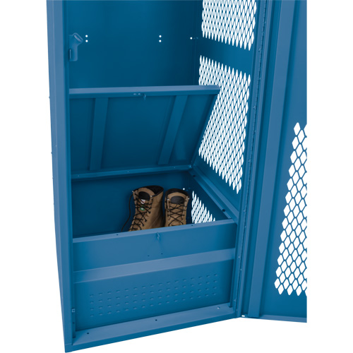 Casier pour &eacute;quipement avec porte, Acier, 24" la x 18" p x 72" h, Bleu fonc&eacute; Pronet Distribution