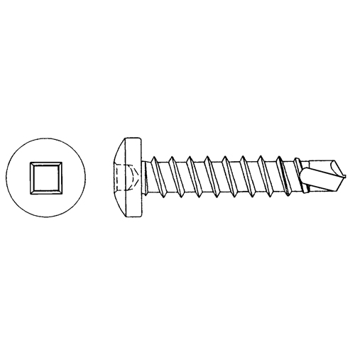 Vis autoforeuse plate, #10 x 3/4" lo, Zingu&eacute; Pronet Distribution