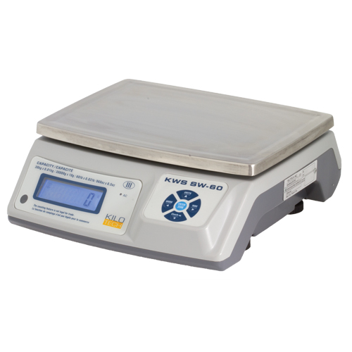Electronic Digital Weighing Scales, 12 lbs. / 6 kg Cap., 0.002 kg/2 g/0.005 lbs./0.1 oz. Graduations Pronet Distribution