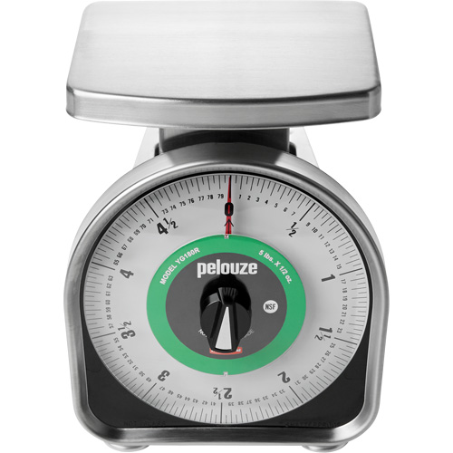 Balance m&eacute;canique &agrave; mesurer les portions Pelouze, Capacit&eacute; 5 lb / 2,3 kg, Graduations 10 g / 0,5 oz Pronet Distribution