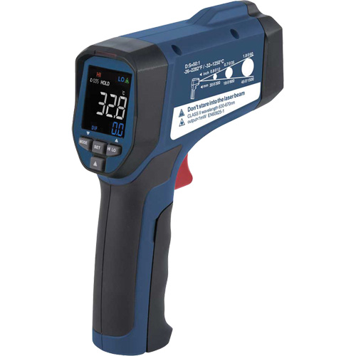 Thermom&egrave;tre &agrave; infrarouge, -26°- 2282° F (-32° - 1250° C), 50:1, &eacute;missivit&eacute; Ajustable Pronet Distribution