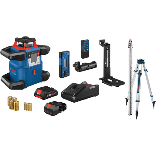 Ensemble laser rotatif horizontal/vertical auto-nivelant connect&eacute; Revolve4000, 4000' (1219,2 m), 635 N.m Pronet Distribution