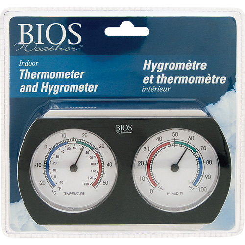Indoor Thermometer/Hygrometer, 10°- 130° F ( -25° - 55° C ) Pronet Distribution
