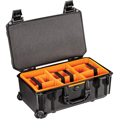 Valise roulante Vault avec s&eacute;parateurs coussin&eacute;s, Mallette rigide Pronet Distribution
