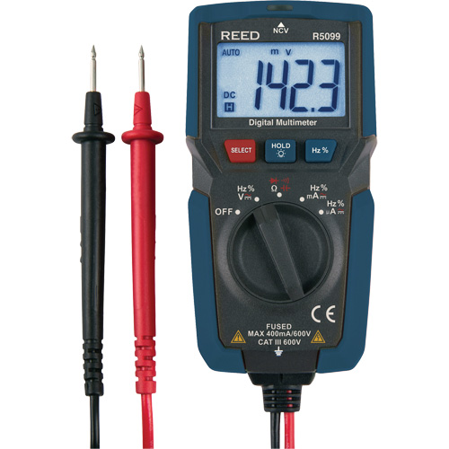 Multim&egrave;tre compact avec mesure de tension sans contact, Tension c.a./c.c., Courant c.a./c.c. Pronet Distribution
