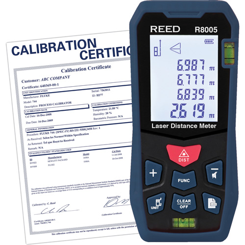 T&eacute;l&eacute;m&egrave;tre laser avec certificat de calibration, 0' - 164' (0 m - 50 m) Gamme de mesure, Num&eacute;rique (&eacute;lectronique) Pronet Distribution