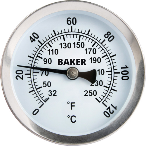 Thermom&egrave;tre de surface tuyau, Sans contact, Analogique, 32-250°F (0-120°C) Pronet Distribution