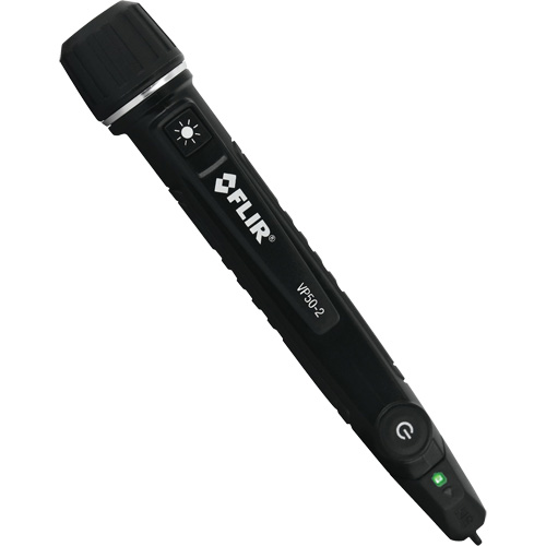 D&eacute;tecteur de tension sans contact triple alarme CAT IV avec lampe de poche VP50-2, 90 V c.a. - 1000 V c.a., Alerte Lumi&egrave;re & son Pronet Distribution