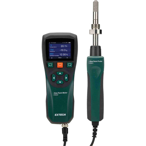 Appareil de mesure du point de ros&eacute;e, Gamme d'humidit&eacute; 0 - 100%, Gamme de temp&eacute;rature 14°- 140° F ( -10° - 60° C ) Pronet Distribution