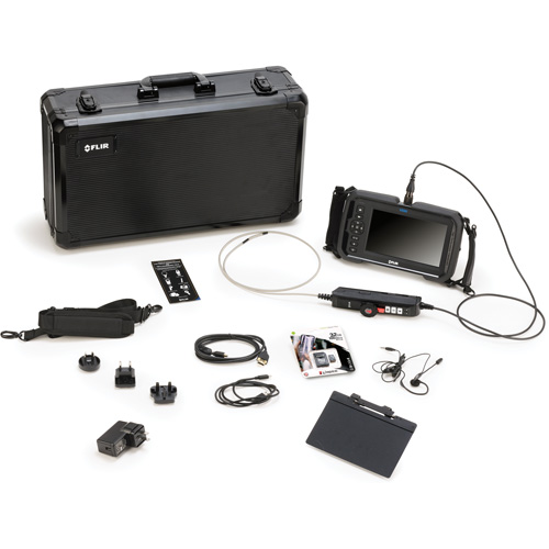 Ensemble de vid&eacute;oscope avec longue sonde de cam&eacute;ra &agrave; articulation bidirectionnelle de 4,5 mm × 1 m, 7" Affichage, 1024 x 600 pixels Pronet Distribution