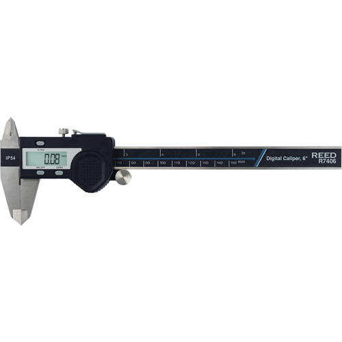 Pied &agrave; coulisse num&eacute;rique de 6" (150 mm), R&eacute;solution de 0,0005" (0,01 mm), 0" - 6" (0 mm - 150 mm) gamme de mesure Pronet Distribution