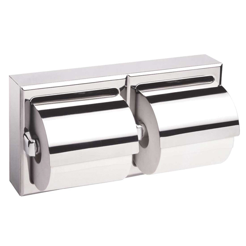 Two-Roll Toilet Paper Dispenser with Hoods, Multiple Roll Capacity Pronet Distribution