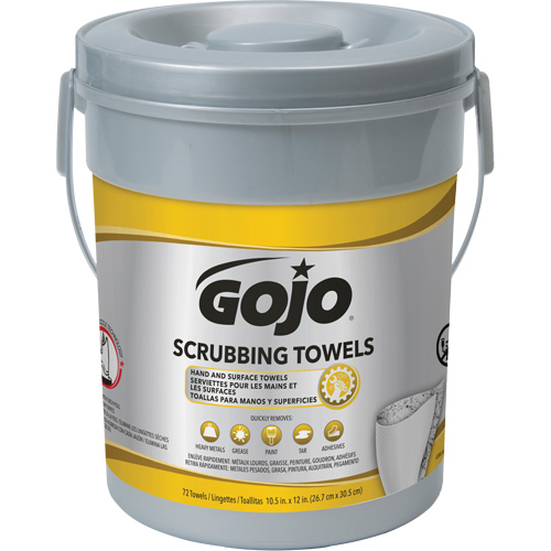 Scrubbing Towels, 72 Wipes, 12" x 10-1/2" Pronet Distribution