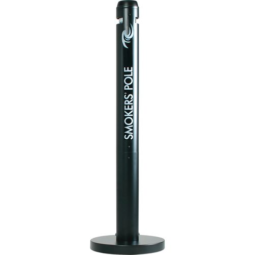 Smokers' Pole Cigarette Receptacle, Free-Standing, Aluminum, 41" Height Pronet Distribution