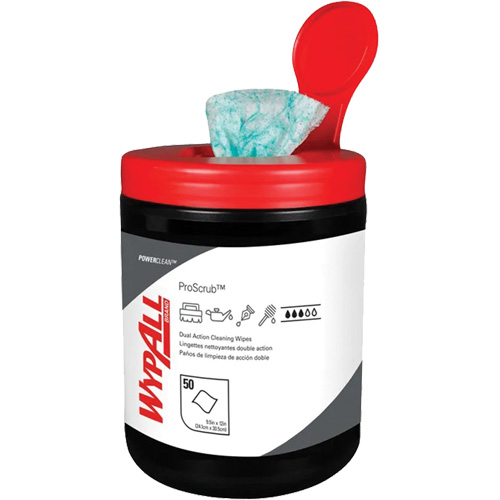 Wypall&reg; Dual Action Cleaning Wipes, 50 Wipes, 12" x 10-1/2" Pronet Distribution