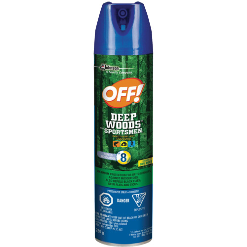 Insectifuge pour sportifs Off! R&eacute;gions sauvages, DEET &agrave; 30 %, A&eacute;rosol, 230 g Pronet Distribution
