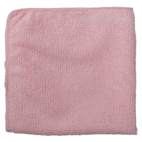 Chiffon de nettoyage pour travaux l&eacute;gers, Microfibre, Rouge Pronet Distribution