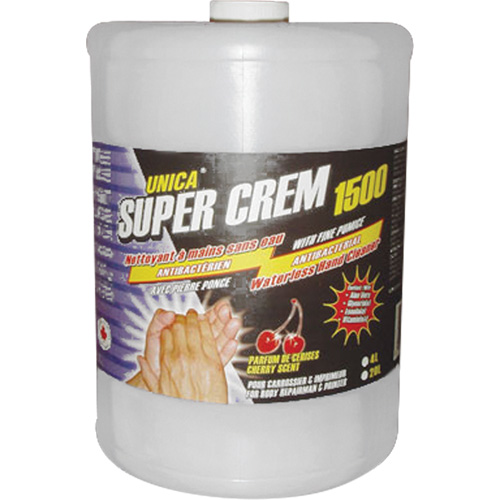 Nettoyant sans eau pour les mains Super 1500, Pierre ponce, 4 L, Cruche, Cerise Pronet Distribution