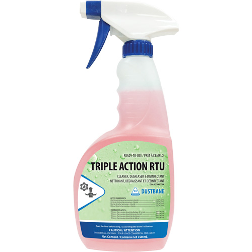 Action triple - nettoyant, d&eacute;graissant et d&eacute;sinfectant, 750 ml, Bouteille &agrave; g&acirc;chette Pronet Distribution